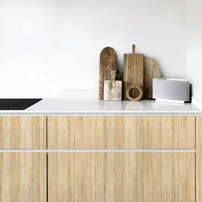 Wood 20 Washable vinyl, eco-friendly inks, water resistant, antibacterial for kitchen furniture. Lokoloko