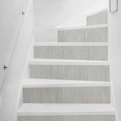 Madera 22 Vinilo lavable, tintas ecologicas, resistente al agua, antibacterias para forrar escaleras y zocalos. Lokoloko