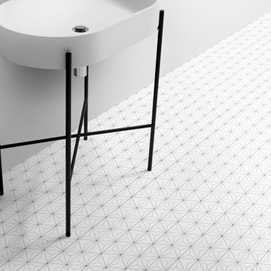 Abstract Hexagons 1 washable self-adhesive vinyl for furniture walls floors geometric detail lokoloko
