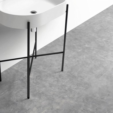 Vinilo cemento hermit para suelos con antideslizante para baños. Resistente al agua, antibacterias. Lokoloko