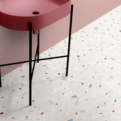 Terrazo Bella - Vinilo lavable autoadhesivo para muebles, suelos y paredes