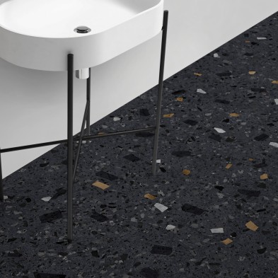 Terrazo Liceo - vinilo Lokoloko lavable, opaco, laminado antideslizante y autoadhesivo para suelos de baños y cocinas.