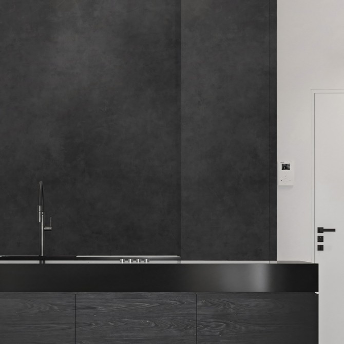 Night Concrete - washable self-adhesive vynil for furniture and walls