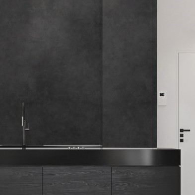 Hormigón Noche - Vinilo lavable autoadhesivo para muebles, suelos y paredes
