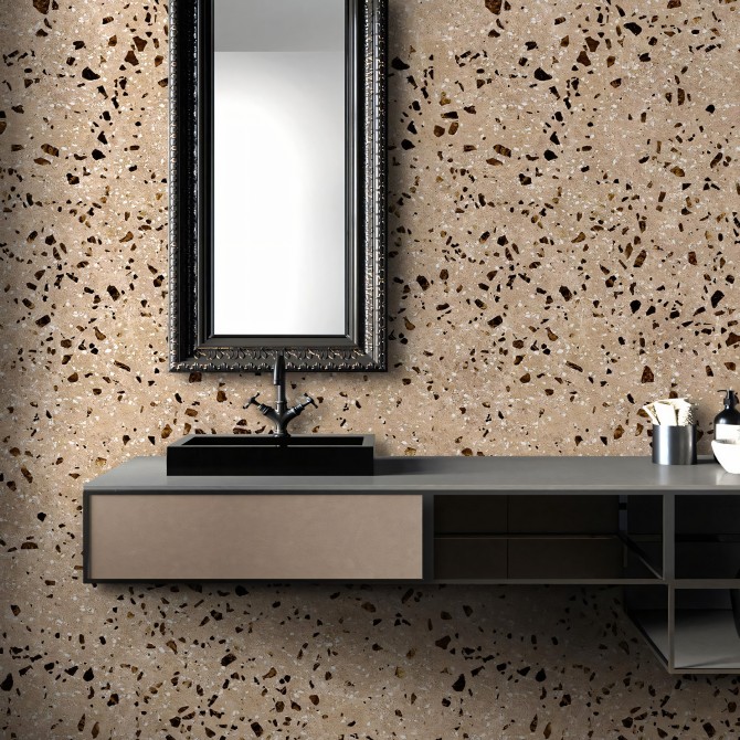 Beneto Terrazzo - washable self-adhesive vynil for furniture, floor and walls