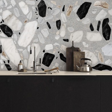 Celestia Terrazzo - washable self-adhesive vynil for furniture, floor and walls