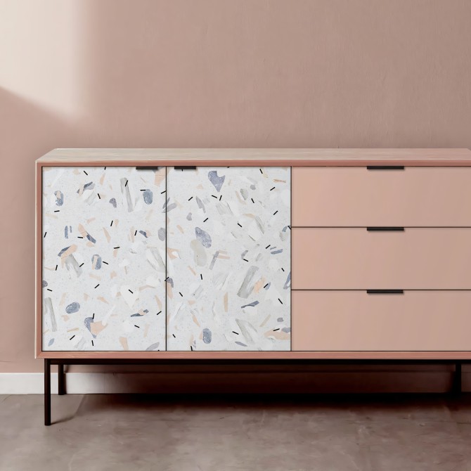 Modern Terrazzo - washable self-adhesive vynil for furniture and walls Lokoloko