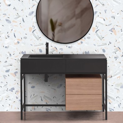 Terrazo Moderno - Vinilo autoadhesivo lavable para muebles, suelos y paredes. Lokoloko