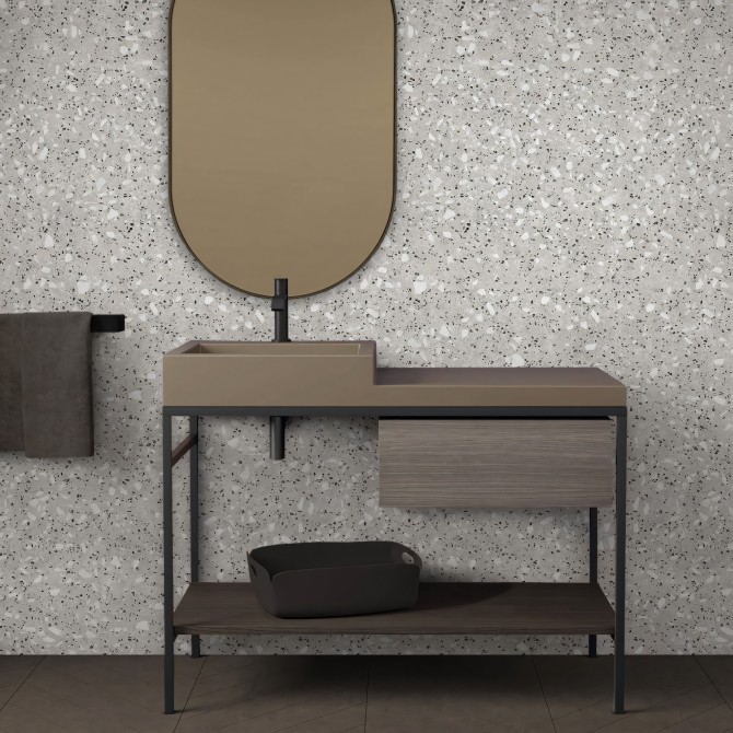 Terrazo Croce - Vinilo lavable autoadhesivo para muebles, suelos y paredes