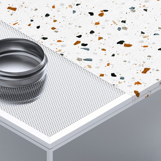 Terrazo Ducal - Vinilo lavable autoadhesivo para muebles, suelos y paredes