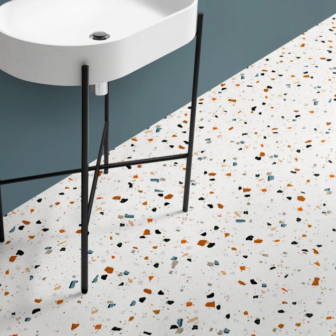 Terrazo Ducal - Vinilo lavable autoadhesivo para muebles, suelos y paredes