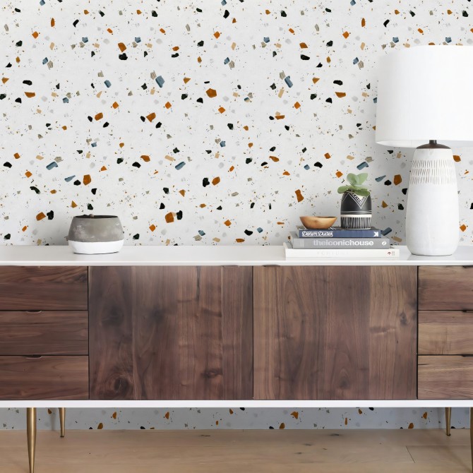Ducal Terrazzo - washable self-adhesive vynil for furniture, floor and walls