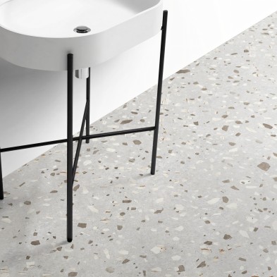 Calacatta Marble Terrazzo - washable self-adhesive vynil for furniture, floor and walls