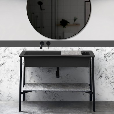 Mármol Blanco 2. Vinilo lavable autoadhesivo opaco ignifugo antibacterias para zócalos y paredes de baños y duchas. Lokoloko