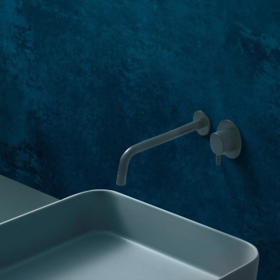 Steel Blue Concrete - washable self-adhesive vynil for furniture and walls