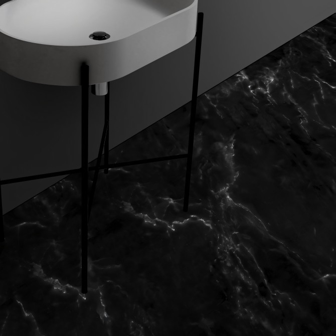 Decorative vinyl of black marble texture