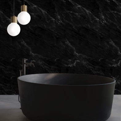 Decorative vinyl of black marble texture