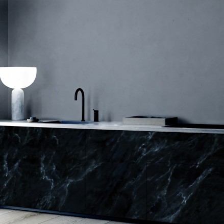 Decorative vinyl of midnight marble texture