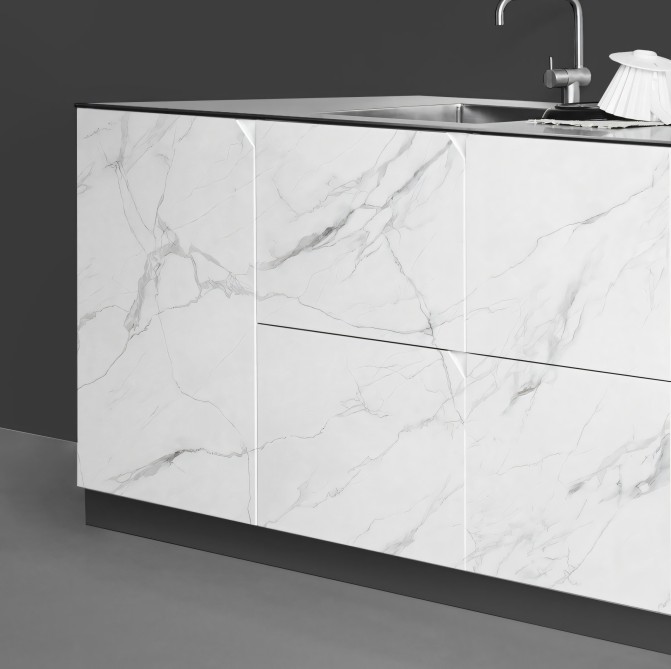 White Marble Calacatta -Washable Self-adhesive vinyl for walls and furniture