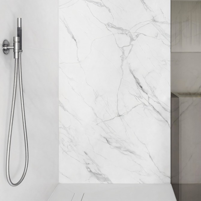 White Marble Calacatta -Washable Self-adhesive vinyl for walls and furniture