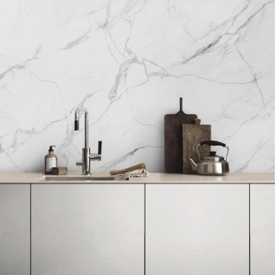 White Marble Calacatta -Washable Self-adhesive vinyl for walls and furniture