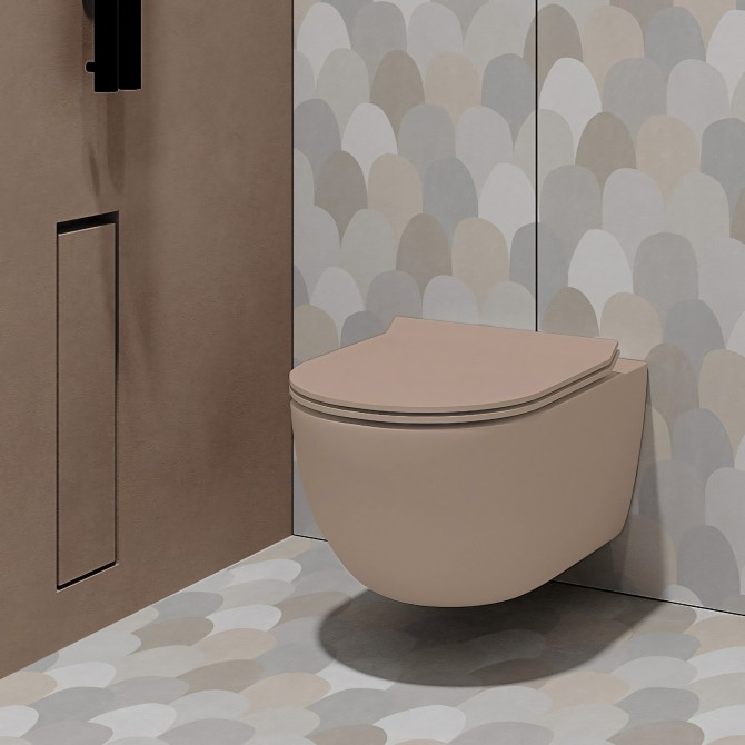 Escamas grisáceas - Vinilo autoadhesivo lavable para paredes, sueños cuarto de baño - Lokoloko