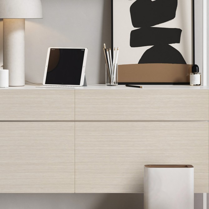 Vinilo Madera japandi beige para Forrar Muebles y Paredes Cocinas
