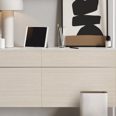 Vinilo Madera japandi beige para Forrar Muebles y Paredes Cocinas