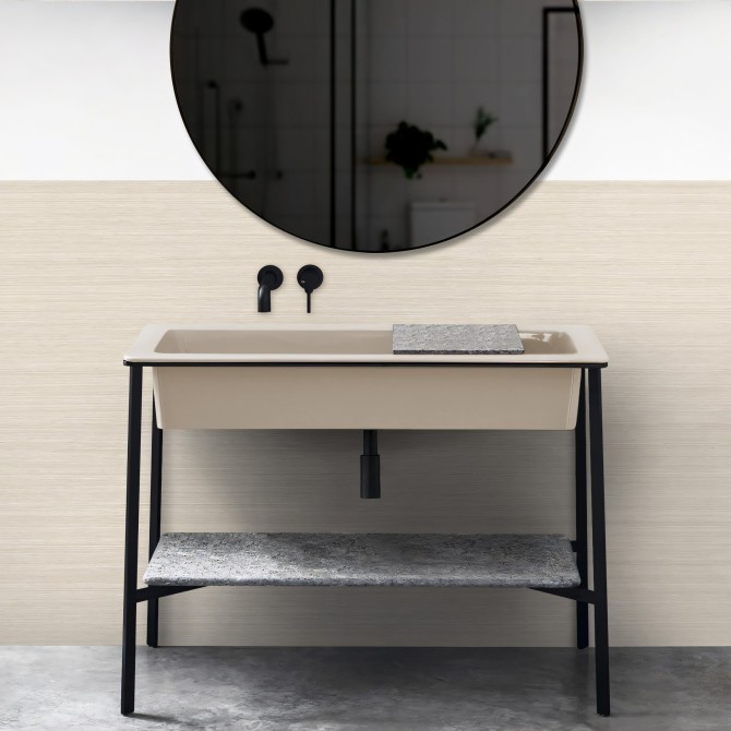 Vinilo Madera japandi beige para Forrar Muebles y Paredes Cocinas