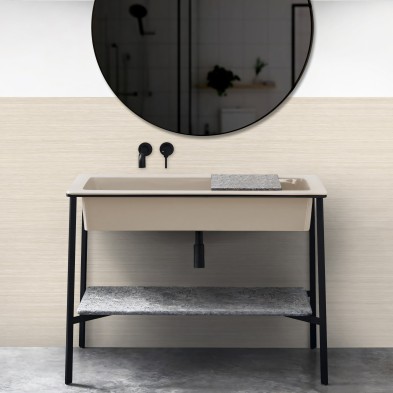 Vinilo Madera japandi beige para Forrar Muebles y Paredes Cocinas