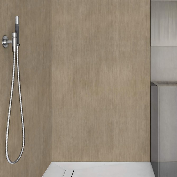 Japanese Olmo Wood. Washable self-adhesive eco inks Vinyl for tiles walls, shower and bath for bathroom. Lokokoko