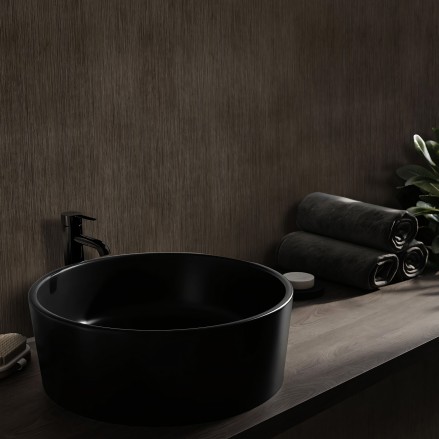Dark Koto Wood. Washable self-adhesive eco inks. Vinyl for walls tiles kitchen backsplash. Lokokoko