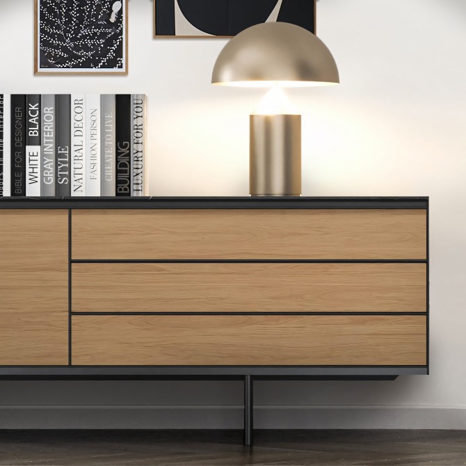 Madera Heimatra. Vinilo lavable autoadhesivo para mueble tv, puertas y cajones en salon o sala de estar. Lokoloko
