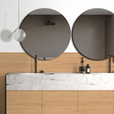 Madera Heimatra. Vinilo lavable autoadhesivo para paredes de azulejos y muebles en baños y aseos. Lokoloko