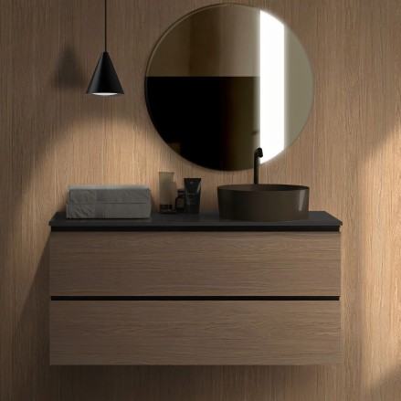 Nurmes Wood. Washable self-adhesive eco inks Vinyl for tiles walls, shower and bath for bathroom. Lokokoko
