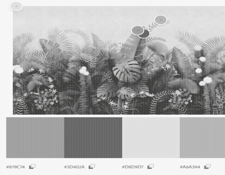 Mural Atardecer Tropical - Vinilo autoadhesivo para muebles y paredes