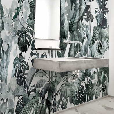 Tropicalia - Mural de vinilo autoadhesivo lavable para paredes y muebles