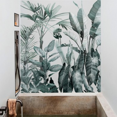 Tropicalia - Mural de vinilo autoadhesivo lavable para paredes y muebles
