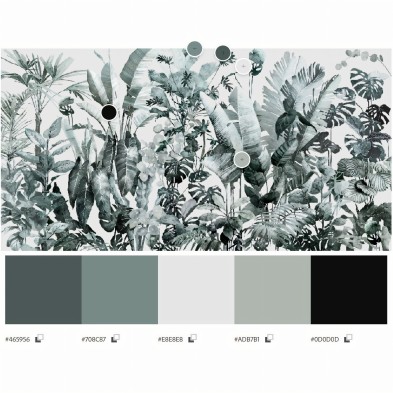 Tropicalia - Washable Self-adhesive vinyl wall mural for walls and furniture