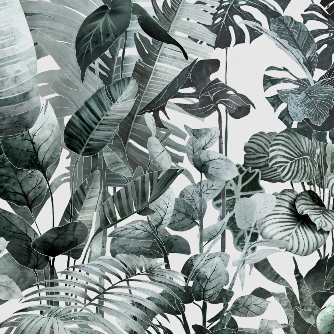 Tropicalia - Mural de vinilo autoadhesivo lavable para paredes y muebles