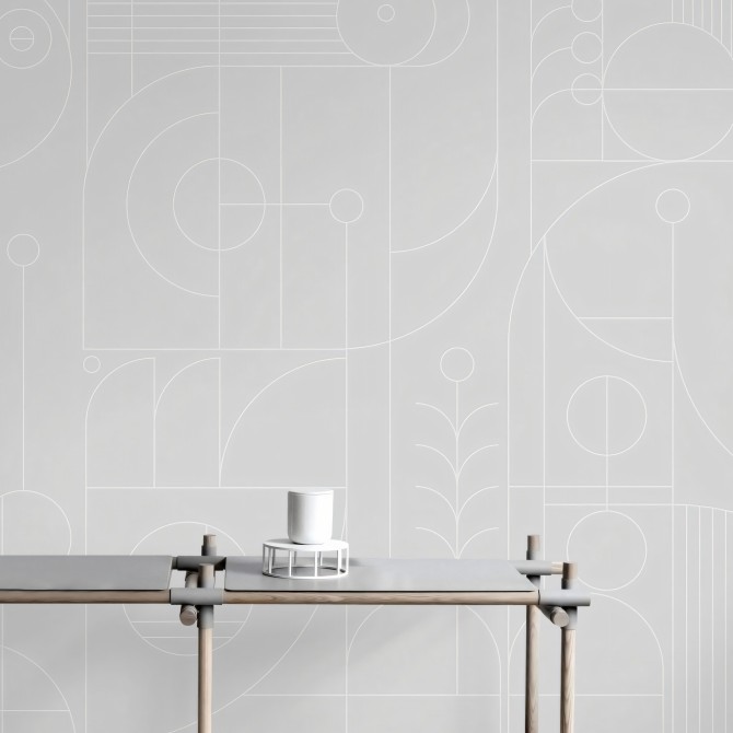 Line 1 - washable Self-adhesive vinyl for walls and furniture