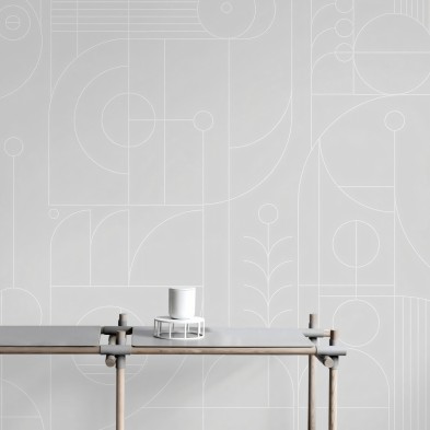 Line 1 - Mural de vinilo autoadhesivo lavable para paredes y muebles