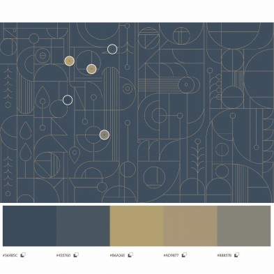 Line 3 - Vynil Mural - washable Self-adhesive vinyl for walls and furniture