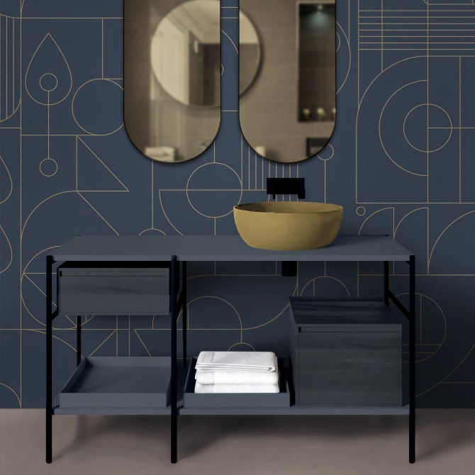 Line 3 - Mural de vinilo lavable autoadhesivo para paredes y muebles