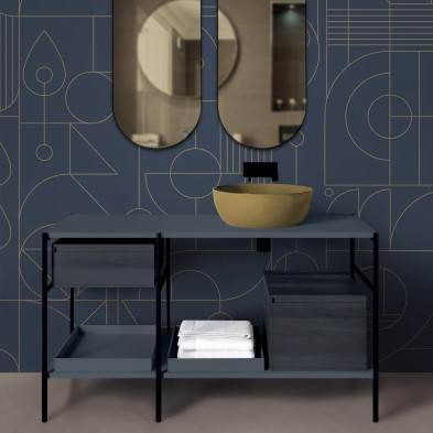 Line 3 - Mural de vinilo lavable autoadhesivo para paredes y muebles
