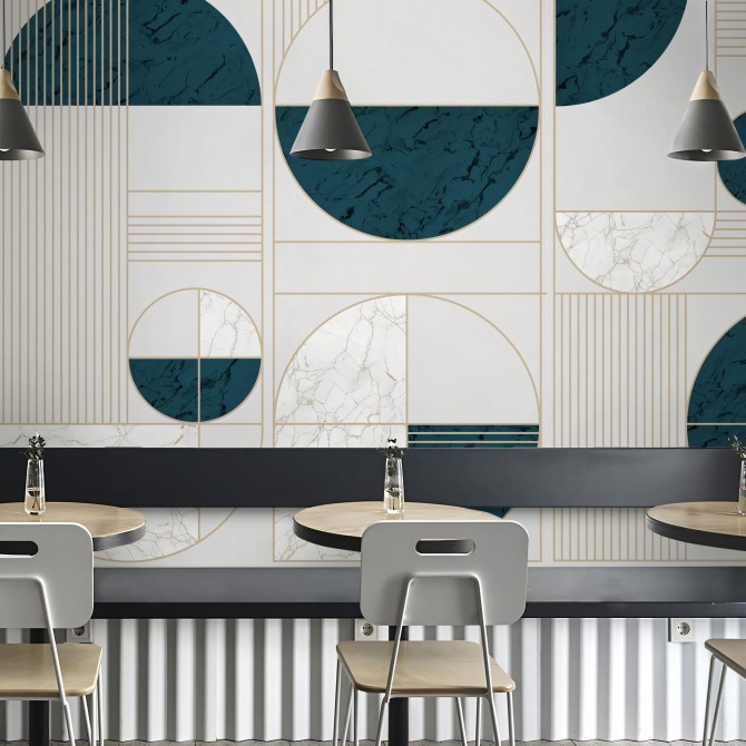 Milán - Mural de vinilo autoadhesivo lavable para paredes y muebles