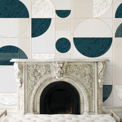 Milán - Mural de vinilo autoadhesivo lavable para paredes y muebles