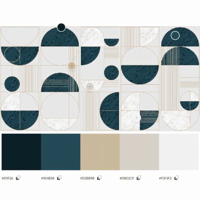 Milan - Washable Self Adhesive Vinyl Mural for Walls and Furniture