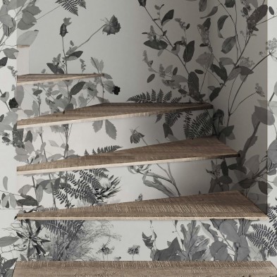 Tempus black & white - Washable self-adhesive vinyl wallpaper for walls and furniture