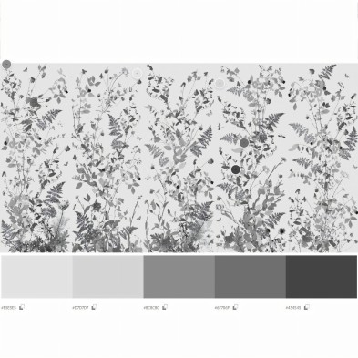 Tempus blanco y negro - Mural de vinilo autoadhesivo lavable para paredes y muebles
